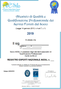 esempio di certificazione FAC esperti in sicurezza sul lavoro